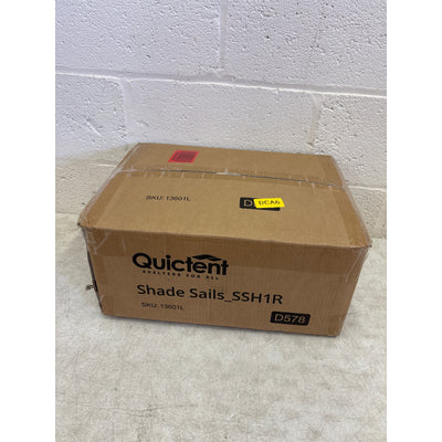 Quictent 20x16 ft Shade Sail with Hardware Kit Rectangle Sun Shade Sail - Blue