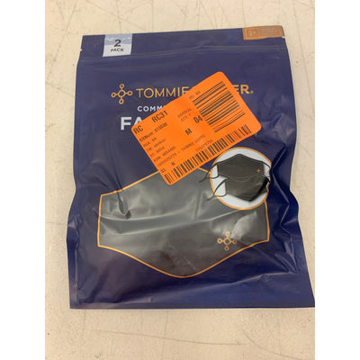 100-PACKS-OF-2 Tommie Copper 2-Pack Community Wear Face Masks, Black, 200 Total