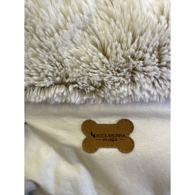 Koolaburra by Ugg Donut Dog Bed for Medium Size, 28" Round Non-Slip, Soft Fuzzy