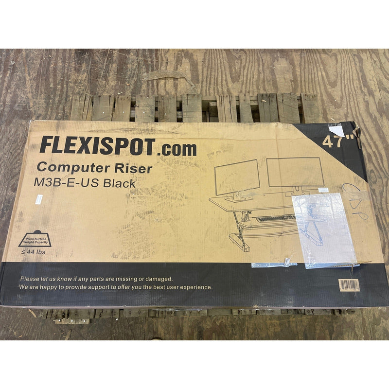 FlexiSpot Standing Desk - 47" Wide Platform with Quick Release Keyboard Black