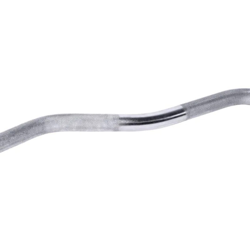 CAP Barbell 47" Regular E-Z Curl Bar For Weightlifting - 1" Thick with Clamps
