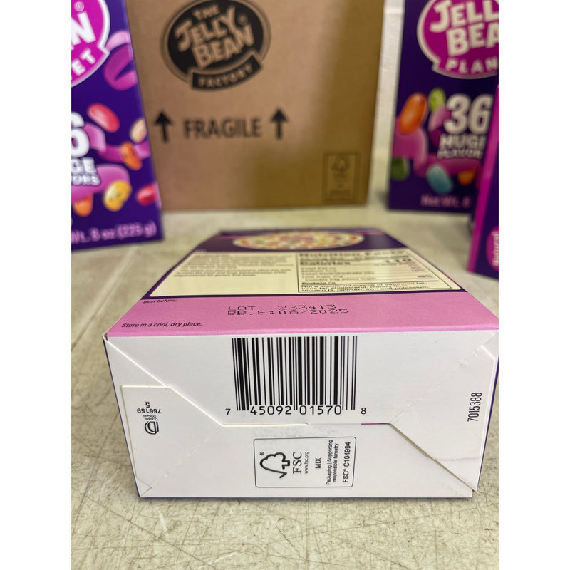 12 PACKS per Case The Jelly Bean Planet 36 Huge Flavors Box, Gourmet Jelly Beans