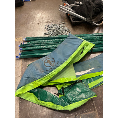 UNKNOWN SIZE Machrus Upper Bounce Round Trampoline Set with Safety Enclosure