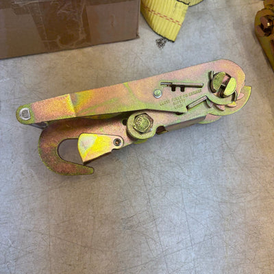 Waltyotur 4 Pcs Auto Lanyard Ratchet Straps 2 x 96 Classic Yellow 3300 LB CAP