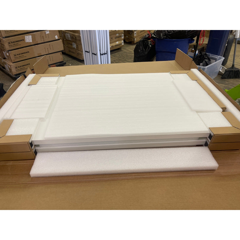 Flexispot L-shaped Desk Top Only, 63" x 40" 2-Piece, White TB-L6340W-CB