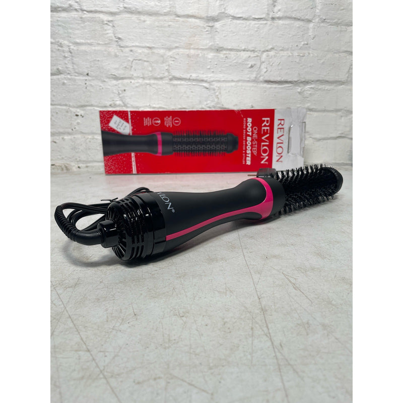 Revlon 1 Step Root Booster Round Brush Dryer/Hair Styler, Fight Frizz, Add Vol