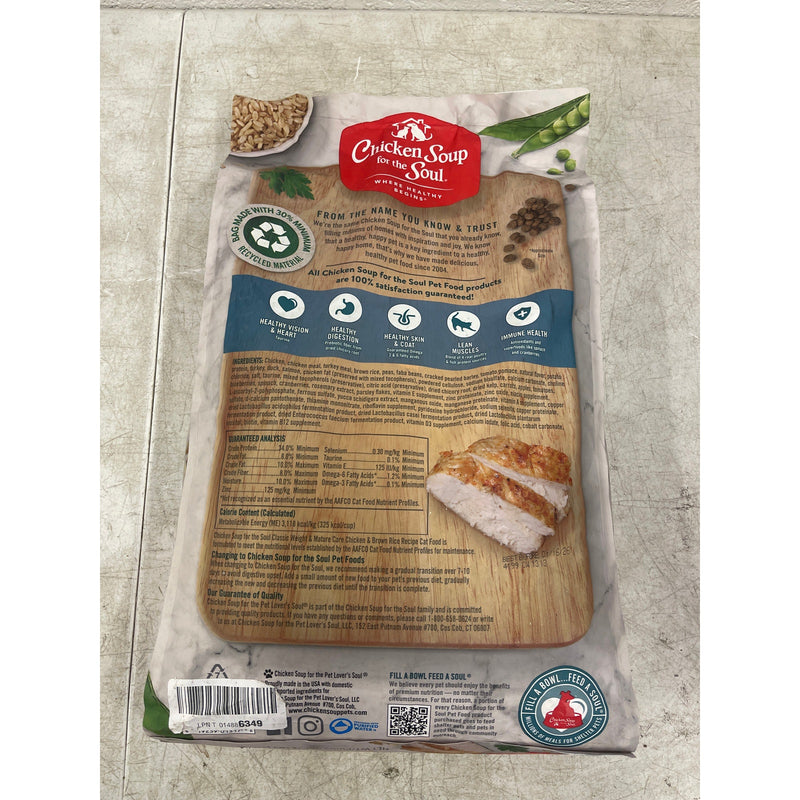 Cat Food Chicken & Rice 12lb Chicken Soup for The Soul Classic Dry Weight&Mature