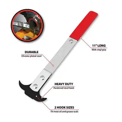 Performance Tool Professional Seal Puller 2 Tip Sizes Removal of Grease/Oil Seal