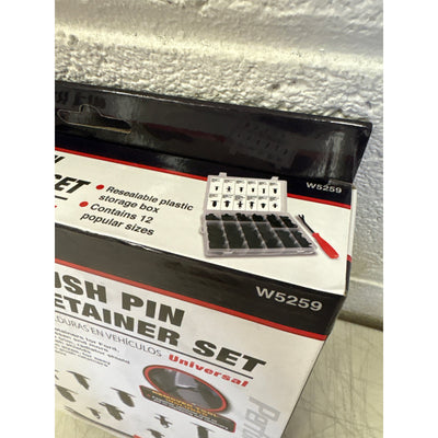 Performance Tool 240 Piece Push Pin Retainer Set Assortment, Remover Tool W5259