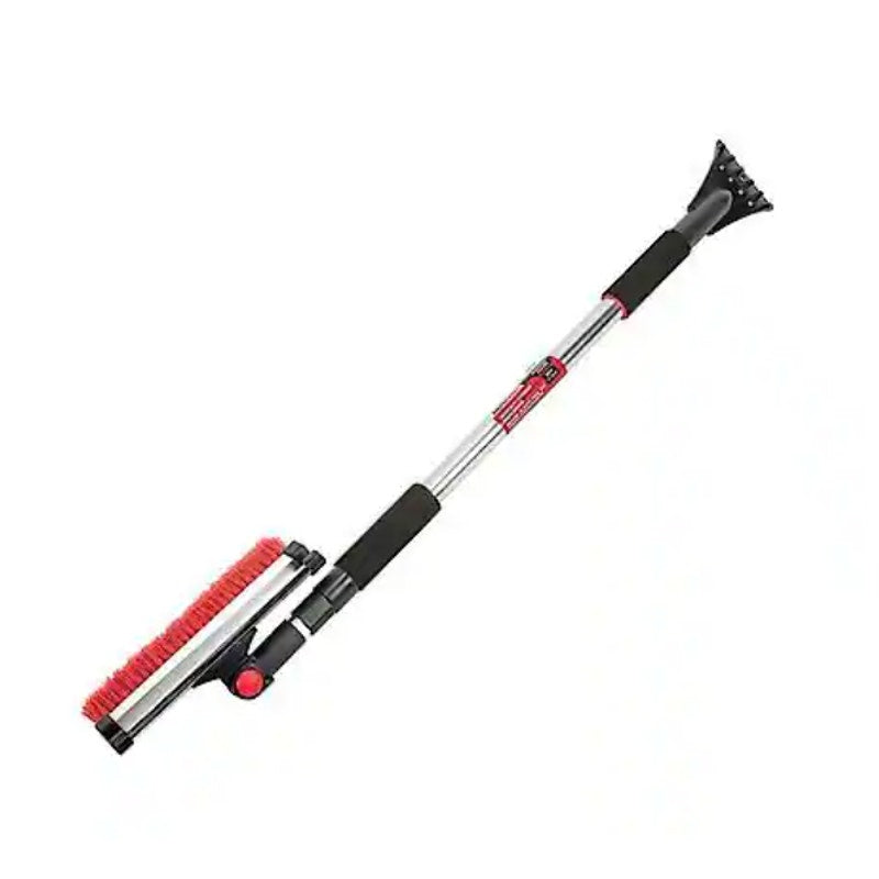 AutoCraft Heavy-Duty Extendable Snow Broom with Pivot, Ice Scraper, 50" - AC4502