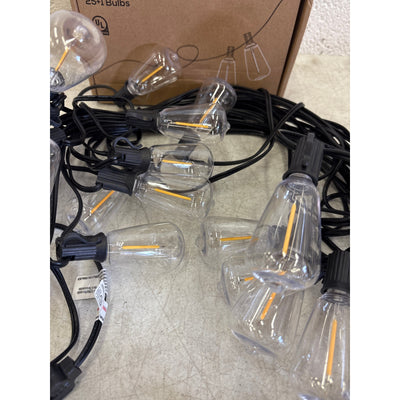 50FT LED Outdoor String Lights, 24 Outdoor Patio Lights, Shatterproof Bulbs ST38