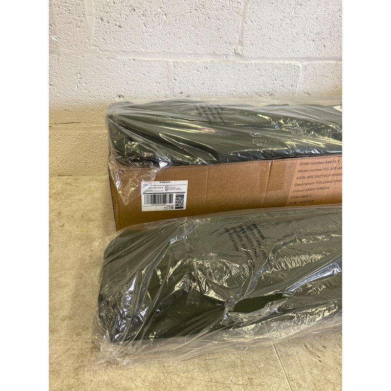 2-Pack DMH Outdoors Folding Camping Chair Heavy Duty Camping Chairs 400 lbs