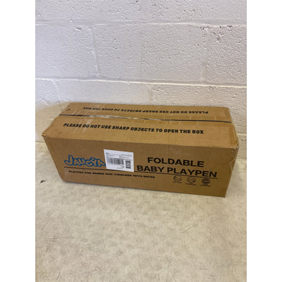 JAUCYA 50"x50"x26" Foldable Baby Playpen Compact& Portable for Babies & Toddlers