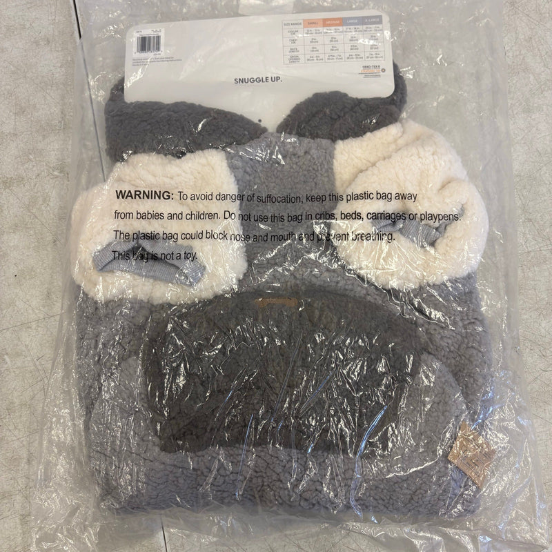 Koolaburra by UGG Pet Fuzzy Theo Hoodie Dog - 20-21" Collar, Gray / White - XL