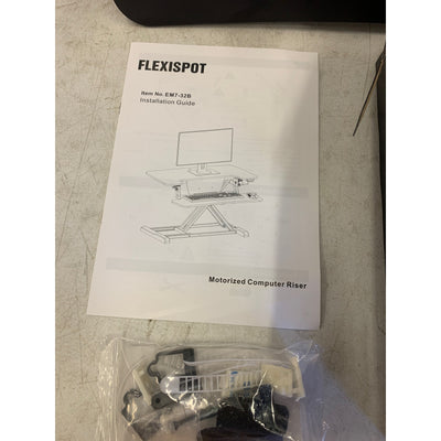 Damaged Top, FLEXISPOT Motorized Standing Desk Converter 32" Black