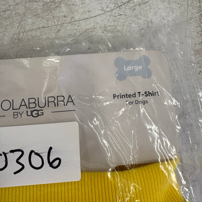 Koolaburra UGG Printed Pet T-Shirt for Dog 17-18" Collar, Rainbow Tie-Dye Large