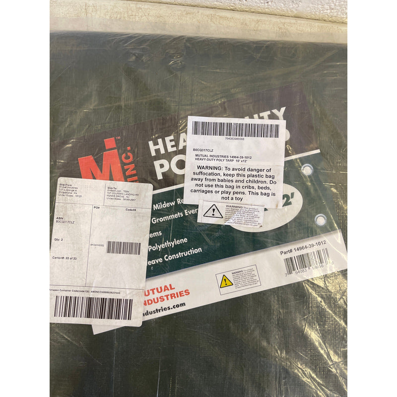 Mutual Industries Heavy Duty Tarp 10&