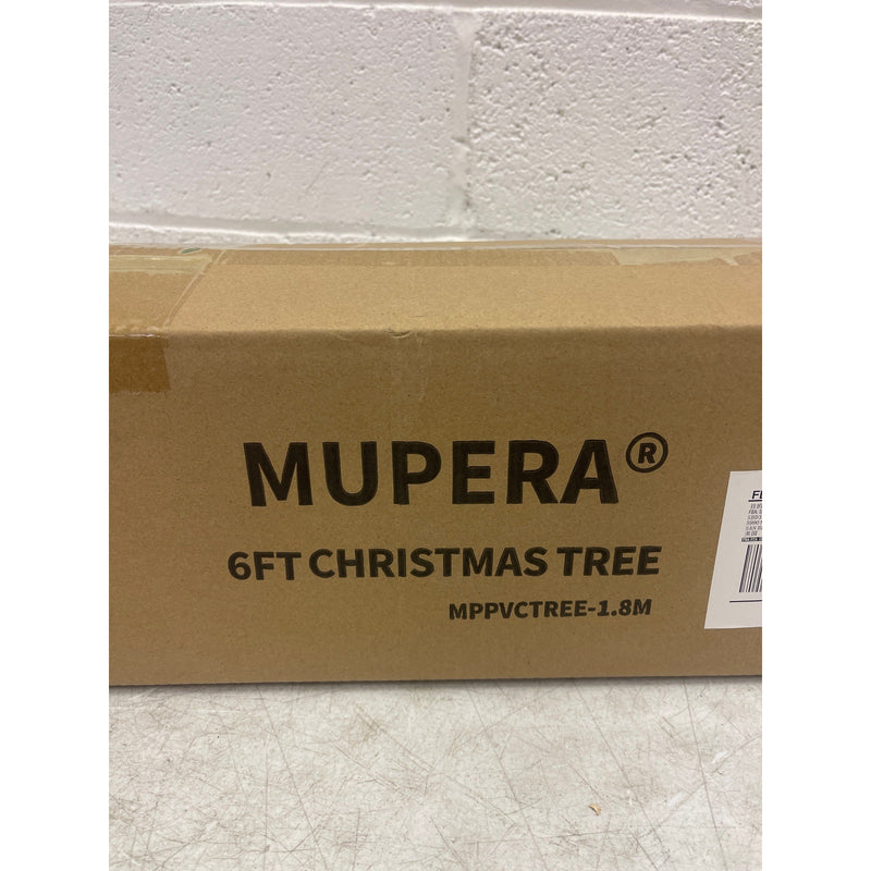 Mupera 6-FT Artificial Christmas Tree, PVC Xmas Pine Tree, 800 Branch Tips Green
