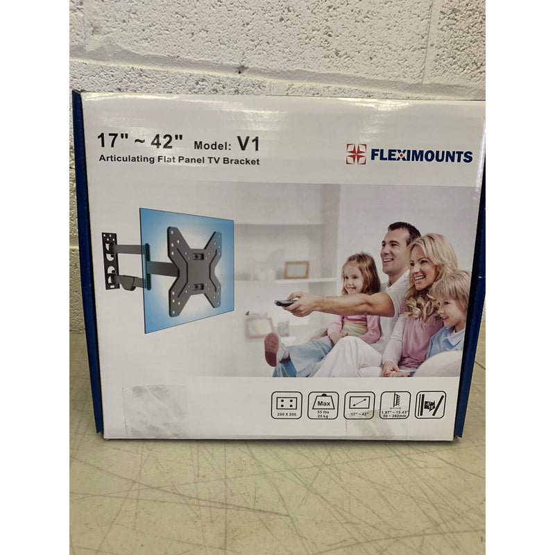 FLEXIMOUNTS TV Articulating Wall Mount Bracket for most 17-42 in TV Full Motion