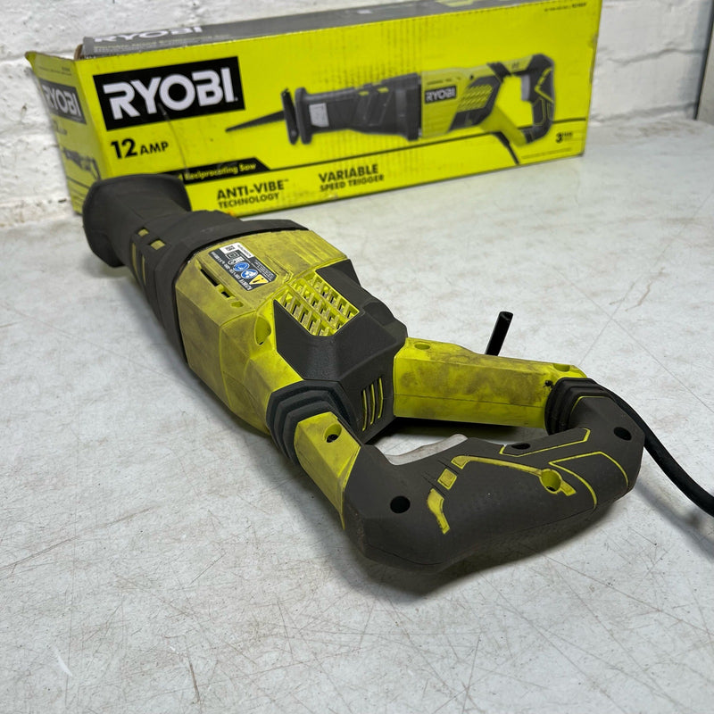 RYOBI 12 Amp Reciprocating Saw, Corded Electric, 3000CPM, SAW ONLY