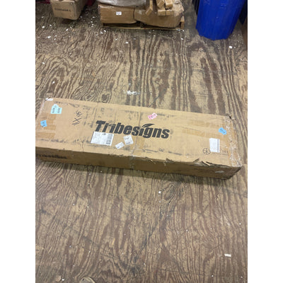 Tribesigns 55" Wood Computer Desk, Modern Study Writing Table with Drawer Black