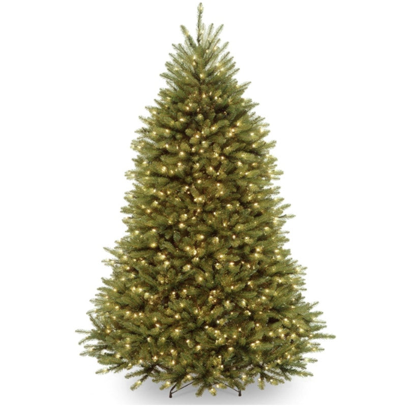 National Tree Company Pre-Lit Artificial Full Christmas Tree, Dunhill Fir, 6.5FT