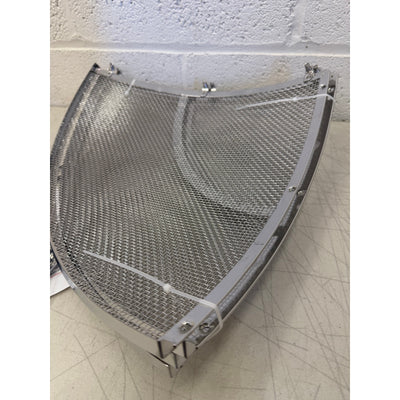 Fire Pit Spark Screen, 30in, Stainless Steel Outdoor with Handle & Poker