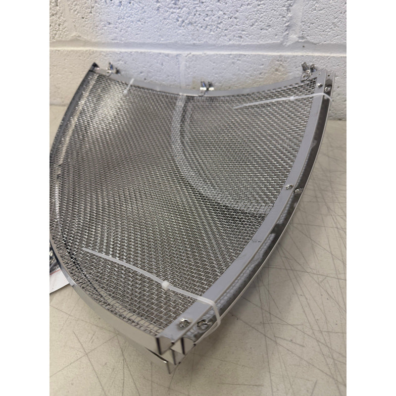 Fire Pit Spark Screen, 30in, Stainless Steel Outdoor with Handle & Poker