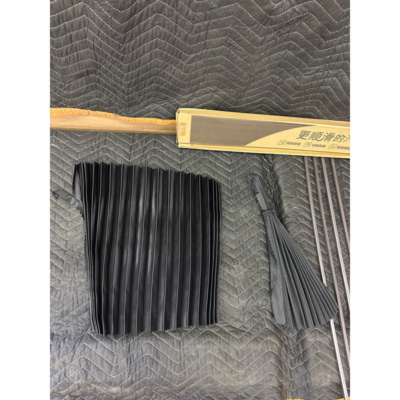 4-Piece Car Window Shade Side Sun Curtain Magentic, Privacy Front&Back, Black