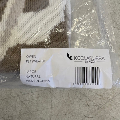 Koolaburra UGG Pet Owen Mildura Dog Sweater 17-18" Collar Abstract Stripes Large