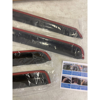 YQAUTEC Window Rain Guards Shield X00465D783 SEE DETAILS FOR COMPATIBLE CARS