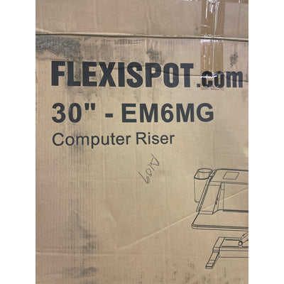 FlexiSpot Motorized Sit-Stand 30" Workstation GRAY EM6MG DESK ONLY NO HARDWARE