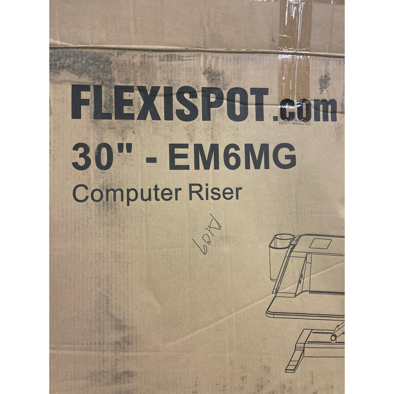 FlexiSpot Motorized Sit-Stand 30" Workstation GRAY EM6MG DESK ONLY NO HARDWARE