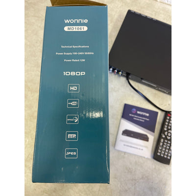 WONNIE HD DVD Player for TV, CD Players for Home w Remote Control, NO HDMI CORD