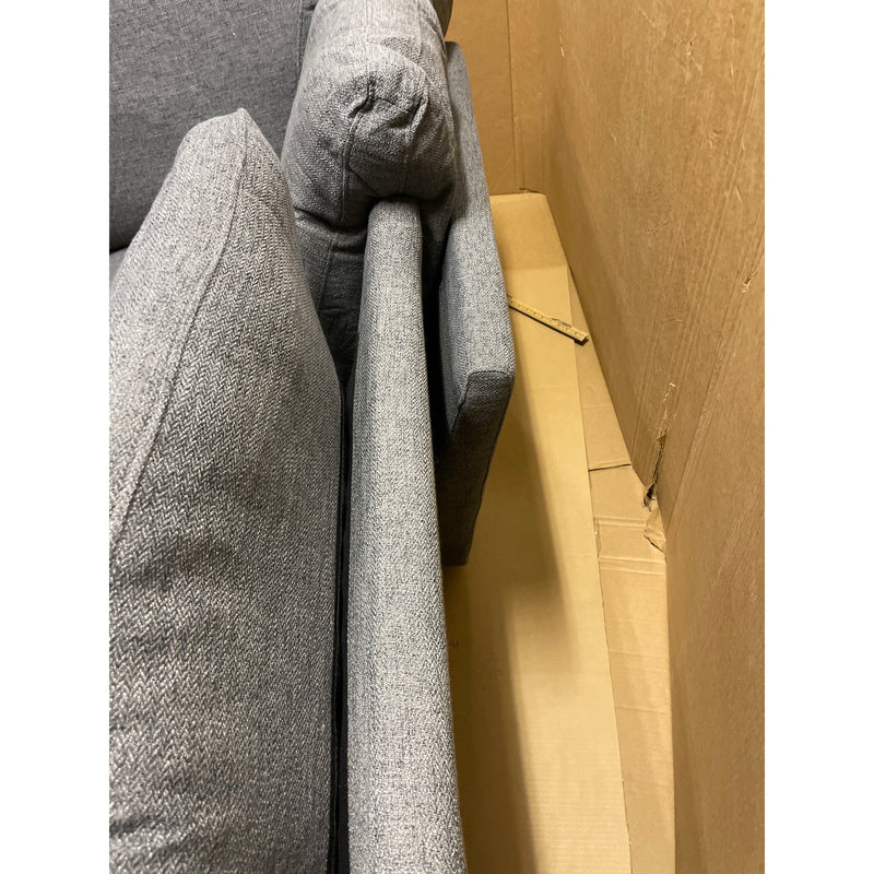 Set-of-2 33 x 36 x 36" Love Seat, Corner Chairs, Living Room Furniture, Gray