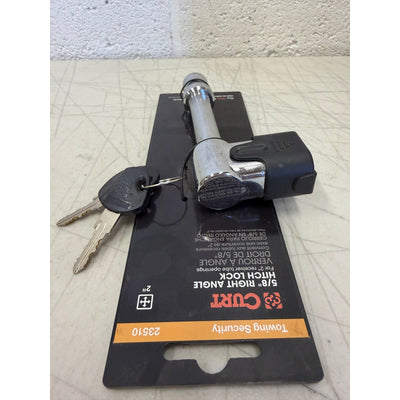 CURT Right-Angle Trailer Hitch Lock, 5/8-Inch Pin Diameter, Fits 2-Inch Receiver