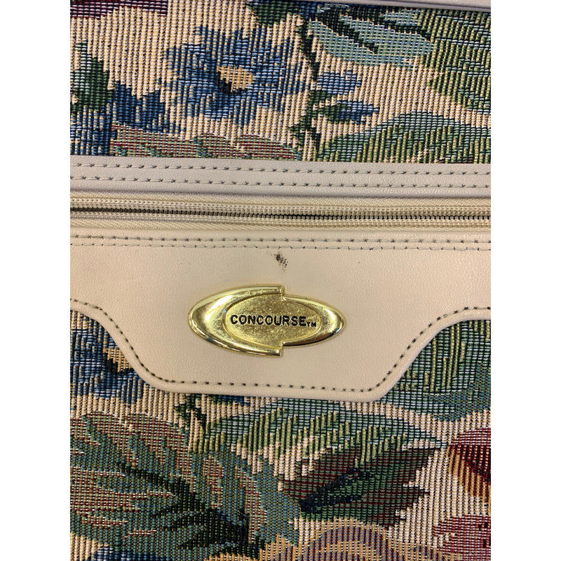 Concourse Tote Bag Floral Dual Handle with Front Zip Pocket 33 x 27 x 16 inches