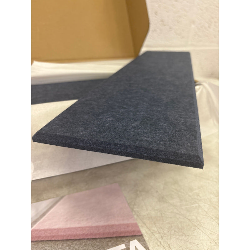 DECORITA Shiplap Felt Wall Panels 23-SqFt Interior Wall Decor, Denim Blue 24pcs