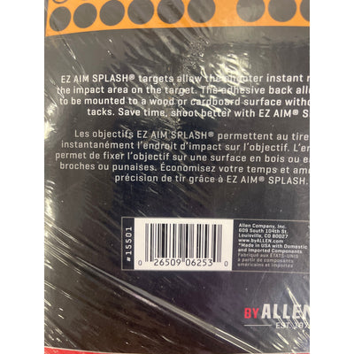 2-Packs-of-5 Allen Company EZ Aim Splash Reactive Adhesive Paper Shooting