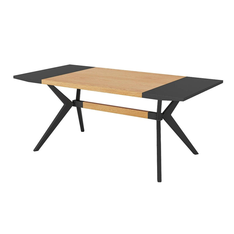 Tribesigns 63" Executive Desk Computer Office Desk w X-Shape Frame Table Brown