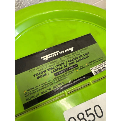 92' x 5/16" Yellow Zinc Chain, DOT Approved Grade 70, 4700 lbs Working Load