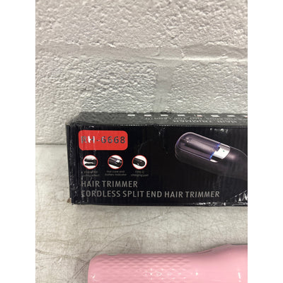 2-in-1 Women's Hair Clipper, Automatic Split End Remover, Rechargeable, Pink