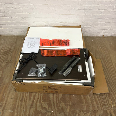 Mobile File Cabinet w Wheels, Power Outlet, 2 Drawers, USB-C & USB Outlet, Brown