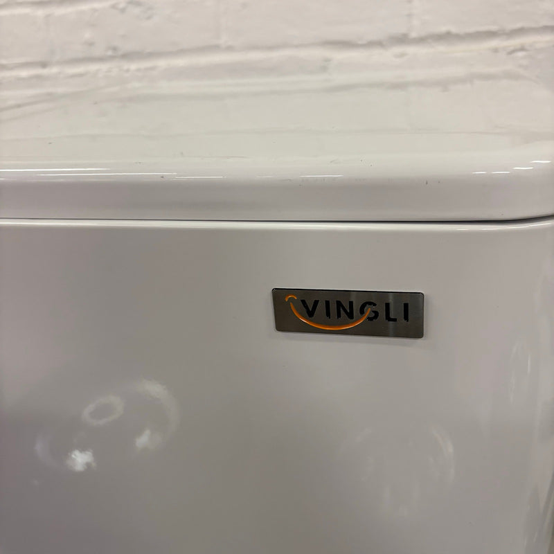 VINGLI 80QT Rolling Patio Cooler Wagon Portable Ice Chest w Bottle Opener, White