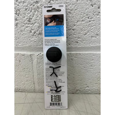 CURT 1/2" Hitch Lock with 5/8" Adapter (1-1/4" or 2" Receiver, Right-Angle)