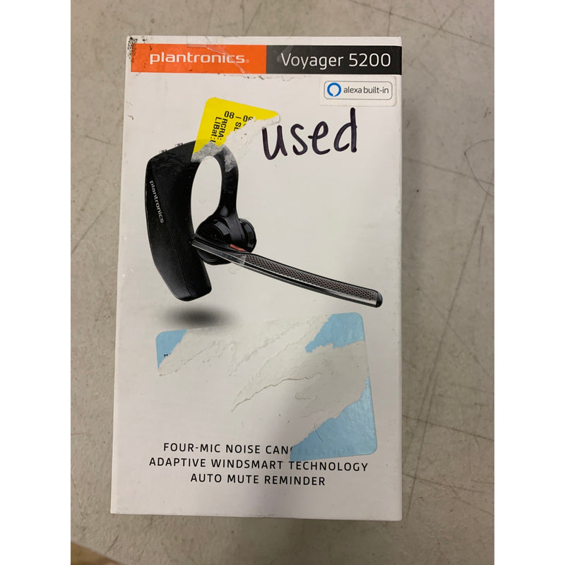 Plantronics Voyager 5200 Bluetooth Headset Single-Ear, w/Noise-Canceling Mic