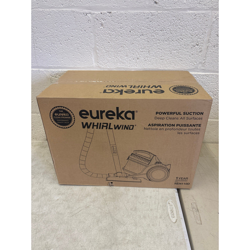 Eureka Bagless Canister Vacuum Cleaner, Lightweight Red, Whirlwind NEN110D
