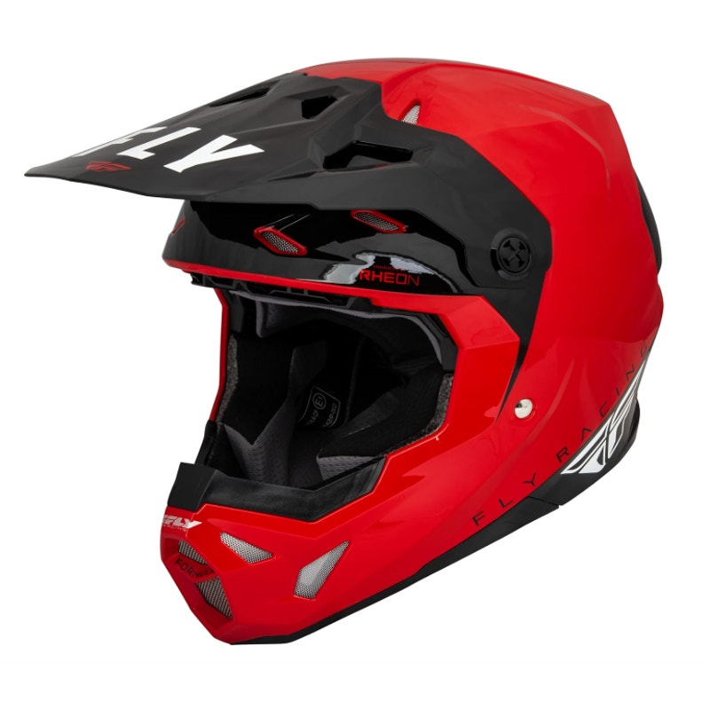 Fly Racing LARGE Formula CP Matte Black Helmet, Lightweight, Vents, RED/BLACK
