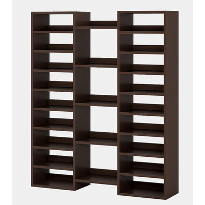 Tribesign Wooden Shoe Rack, Freestanding Shoe Organizer, 23 Storage Shelves READ