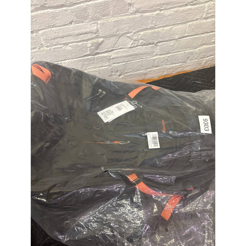 Aoking 22" Travel Backpack with Wheels & Handle - Black with Orange SLN67056-1